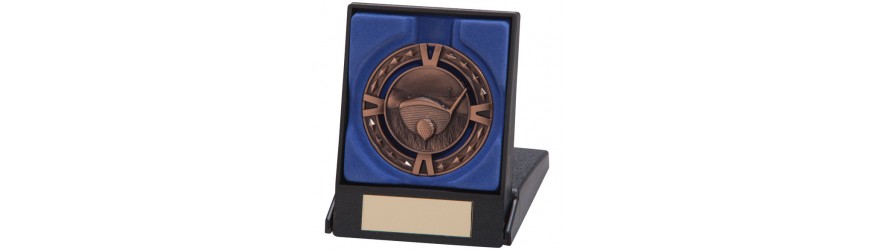 V-TECH GOLF MEDAL 60MM - GOLD, SILVER & BRONZE - WITH MEDAL BOX